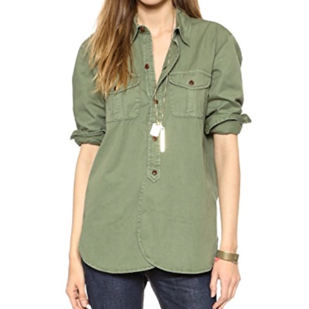 Madewell Womens Tomboy Button Down Cargo